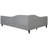L-Shaped Daybed In Gray With Solid Wood Construction, Full Size - Longevity Linen Legs Gray, Contemporary Appeal-212494077
