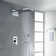 Contemporary/Modern  Complete Shower System with Rough-in Valve and Diverter,Shower Faucet System with Hand Shower