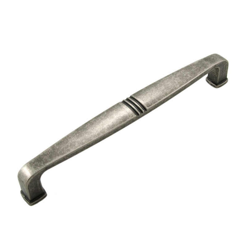 Poignée barre 6 po Alder, Nickel patiné