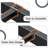 Full Bed Frames with Charging Station, LED Lights, Upholstered Headboard , Metal Platform Bed Frame with Slats, Noise-Free, Black-1702654196