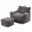Fauteuil à billes avec accoudoirs et repose-pieds pour le salon Cozy Fluffy Cloud Mini Couch-2091639999