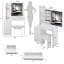 Ensemble de meuble-lavabo de 37 po de taille moyenne avec commode gauche + commode tabouret, 2 prises CA + 2 prises USB, support pour séchoir à cheveux, grand miroir à DEL tactile, interrupteur 3 couleurs, EPA, GCC, certificat UL-450559291