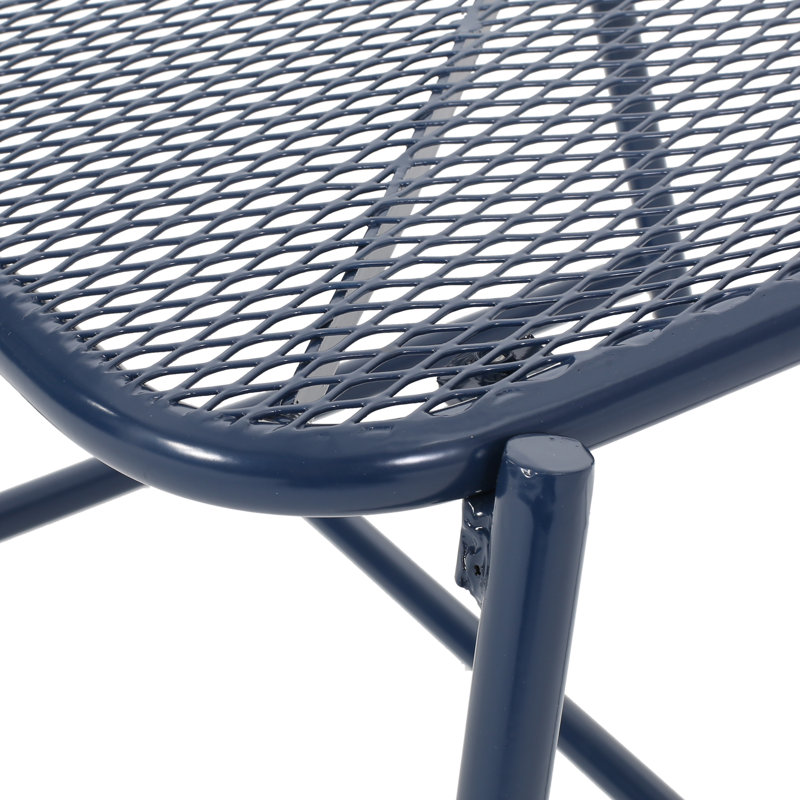 Table d'appoint d'extérieur pour patio, H 13,25 po x l 19,5 po x P 18 po, Marine