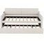 Lit de jour simple avec couchette et fonction de charge - beige