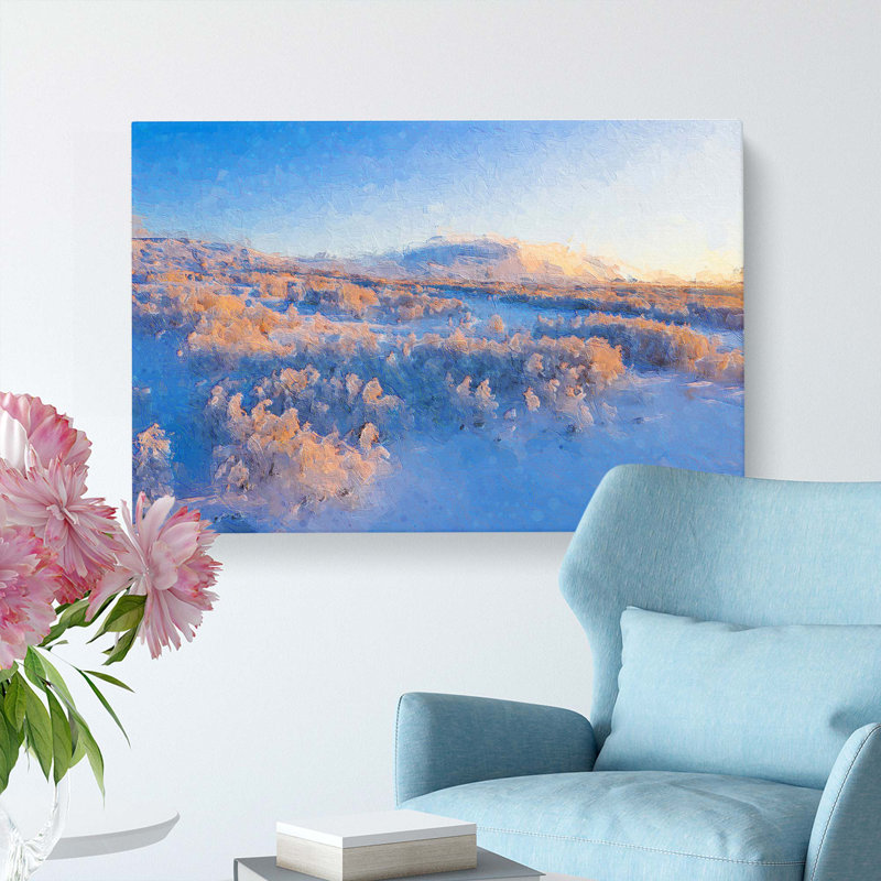 Winter Forest in Sweden - Wrapped Canvas, 50cm H x 76cm W x 3cm D