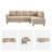 95" Upholstered L Shaped Sofa Modern Sectional-926521336