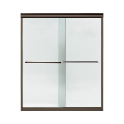 Porte de douche sans cadre Finesse 59,625 "x 70,063" Finesse