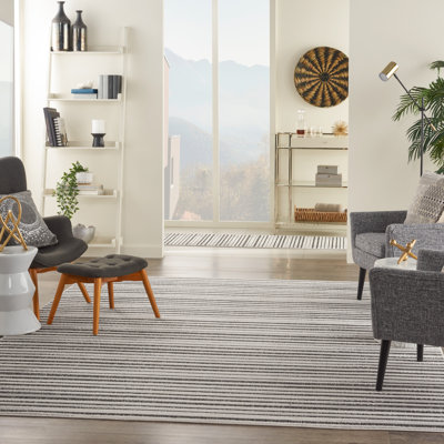 Bessoir Striped Indoor / Outdoor Rug