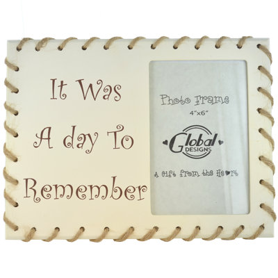 Cream Solid + Manufactured Wood Picture Frame
