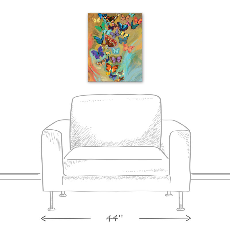 " Butterfly Explosion ", 20" H x 16" W x 1.25" D