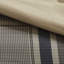 Draps simples à motif écossais bleu marine et taupe-127242595