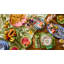 Pink Marble Check Melamine Salad Plates-815587972
