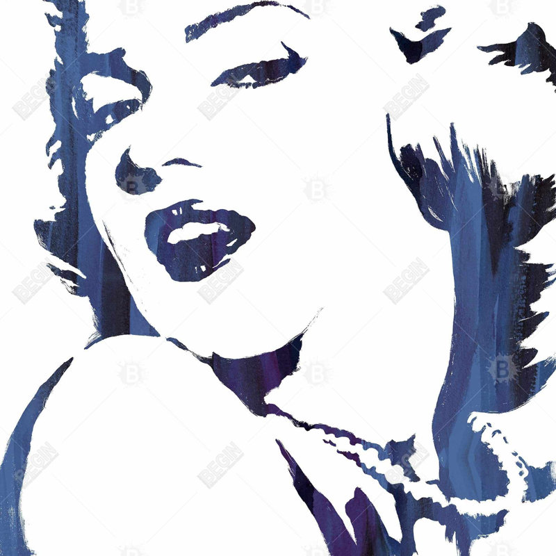 " Marilyn Monroe In Blue "