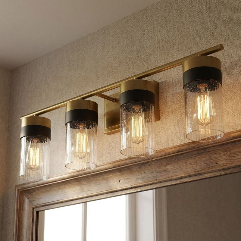 Cabriano 4 - Light Vanity Light, 8.75" H x 30" W x 30" D, 4 Lights
