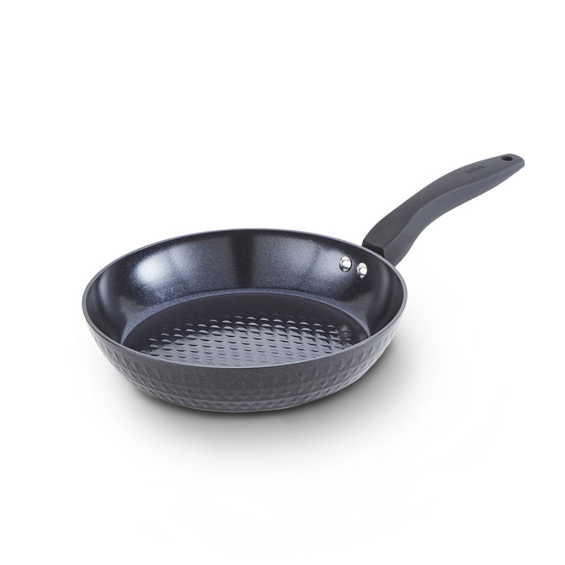 Tower Diamo 24cm - 30cm Frying Pan with Black Diamond Ceramic Non-Stick Coating & Softtex Handle, Aluminium, Black, 24 cm