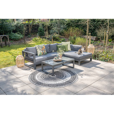 3-Sitzer Lounge-Set Somerby mit Polster