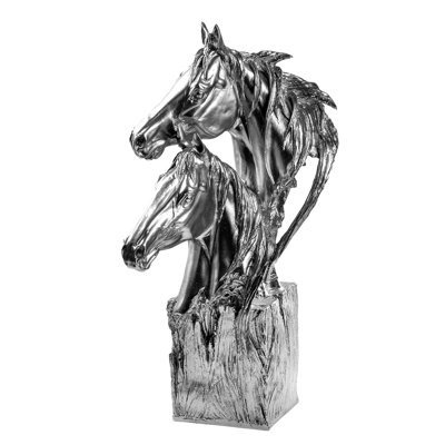 Hand-Painted Decorative Object, Silver Color, 11.8 x 24.0 x 11.8 Inches | 100% Polyester, Unique Design with Color Variations | Perfect for Home Décor and Accent Pieces, Adds Elegance to Any Room