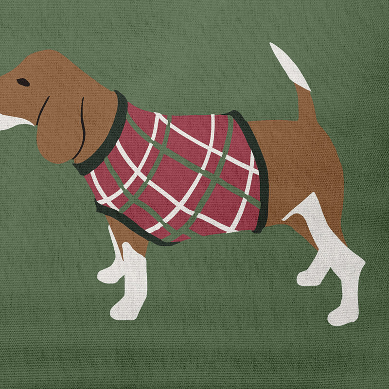 Warmest Wishes Doggie, Buis vert, 16 po x 16 po