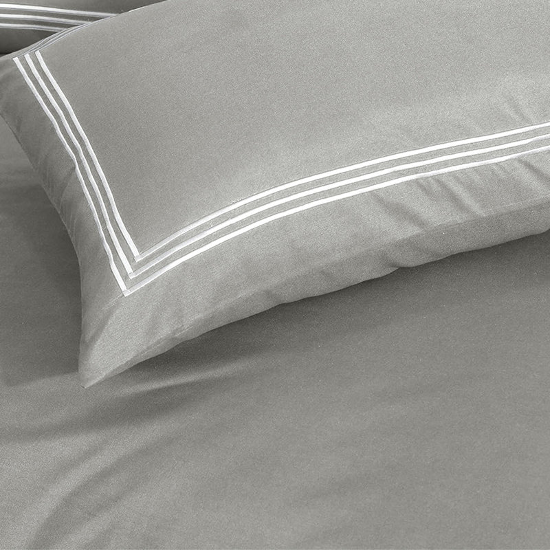 Machine Woven Sheet Set, Charcoal