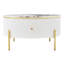 Table basse moderne avec 2 grands tiroirs de rangement Modern (31,5 po)