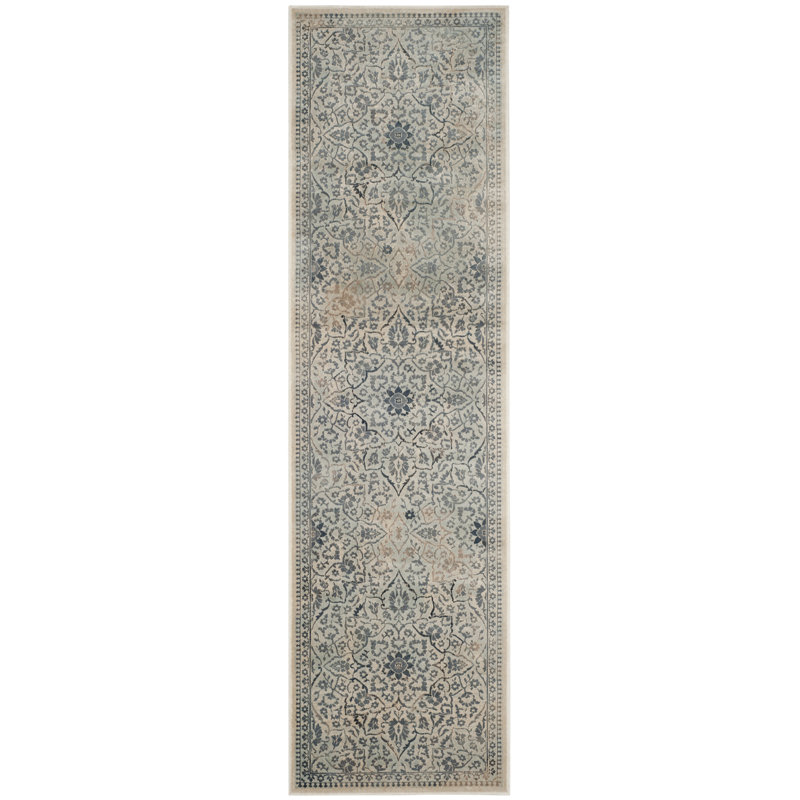 Emmie Abstract Cotton Hand Woven Area Rug, Runner 66 x 244 cm