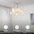 VidaLite Nimbus 12-Light Polished Nickle Chandelier With Snow White Glass Shades, Modern & Contemporary Style Pendant Chandelier Light, Adjustable Height, Sloped Ceiling Adaptable