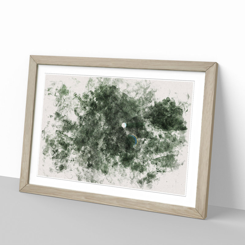 On the Golf Course - Framed Print, 48cm H x 65cm W x 2cm D, Oak Framed