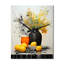 Horloge murale abstraite jaune jaune-864770995