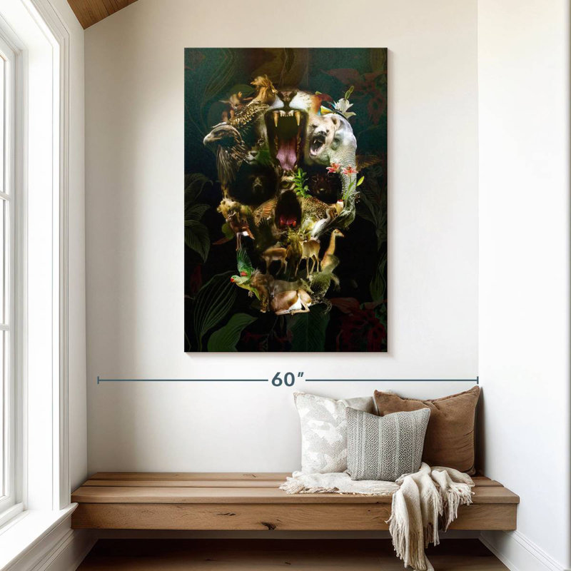 Kerner Kingdom Skull, 48" H x 32" W