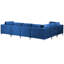 Millings 6 Seater Velvet Corner Sofa -70884550-70884553