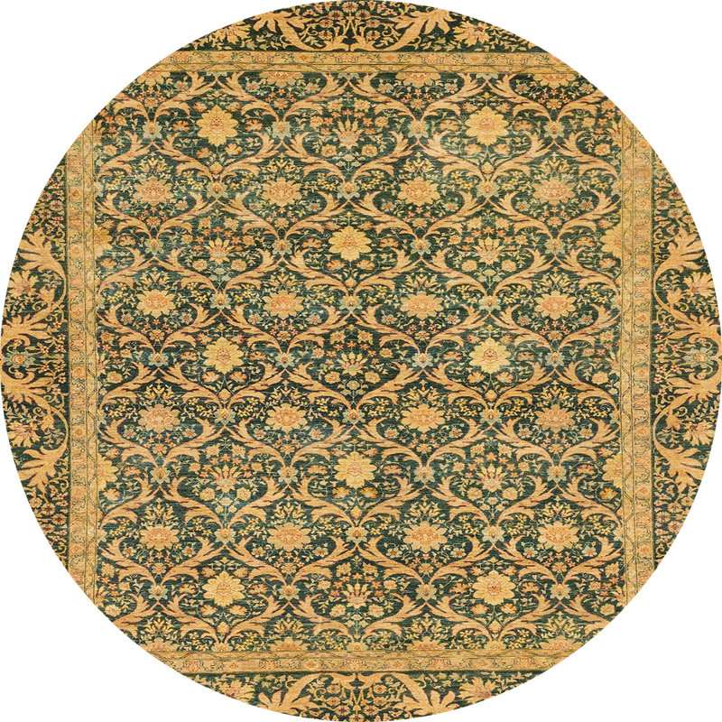 Abstract Indoor Rug, Round 4'