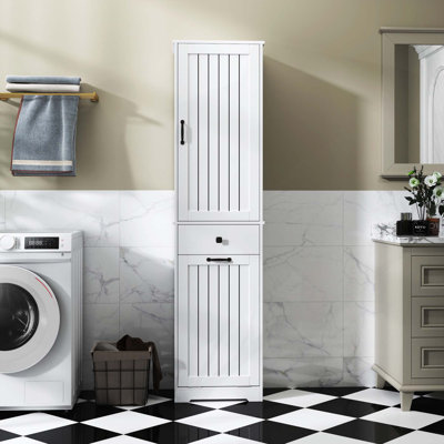 Armoire à linge polyvalente avec plusieurs compartiments pour une organisation efficace