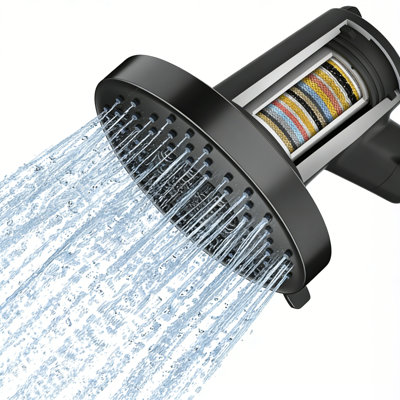 Pomme de douche filtrée avec filtres