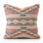 Coussin à fermeture à glissière géométrique 100% coton 18 po x 18 po bleu 18 po x 18 po