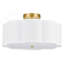 Plafonnier semi-encastré en tissu 3 lumières Tekamah-59112955-59518745