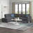 Sectional Sofas, 98” Wide Left Hand Facing 2-Piece L-Shaped Sofa &amp; Chaise | Dark Gray Linen Lawson-492851954