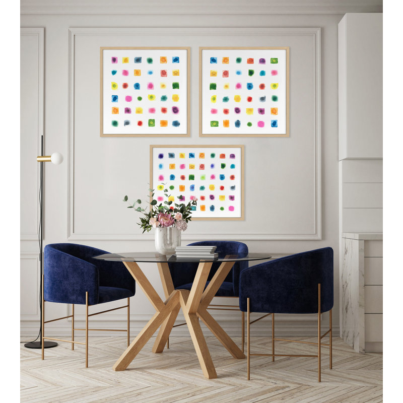 Test Pattern 3 Print by Renee Stramel, Nordic Oak, 40" H x 40" W x 1.5" D