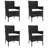 Tynell Patio Dining Set with Round Table , Cushions Included-635135334-635135335