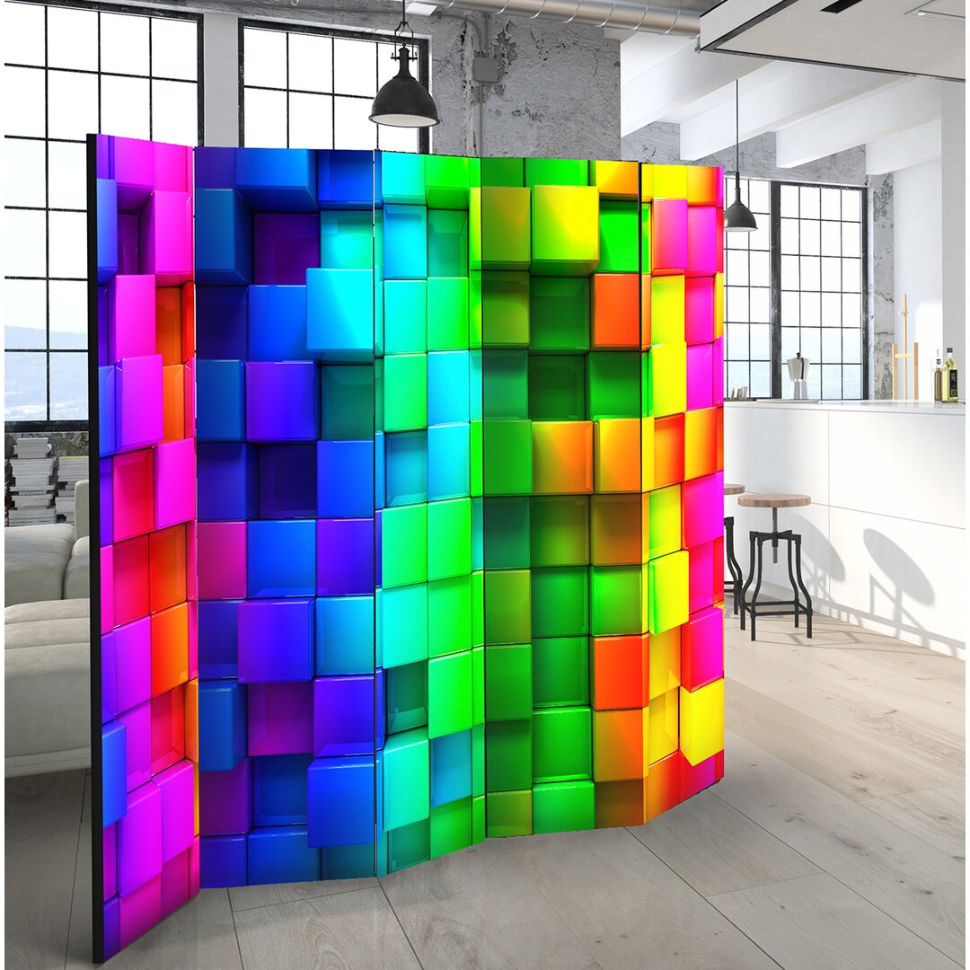 Paravent Colourful Cubes