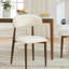 Chaises de cuisine en métal recouvertes de tissu moderne