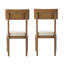 Chaise d'appoint en lin naturel