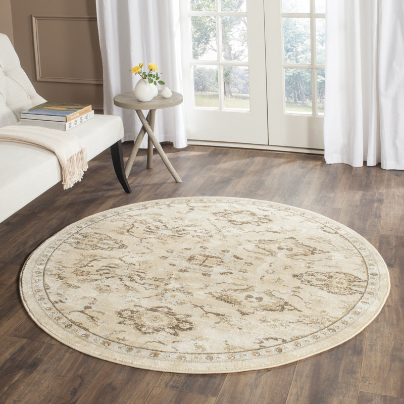 McCabe Performance Floral Rug, Round 5'