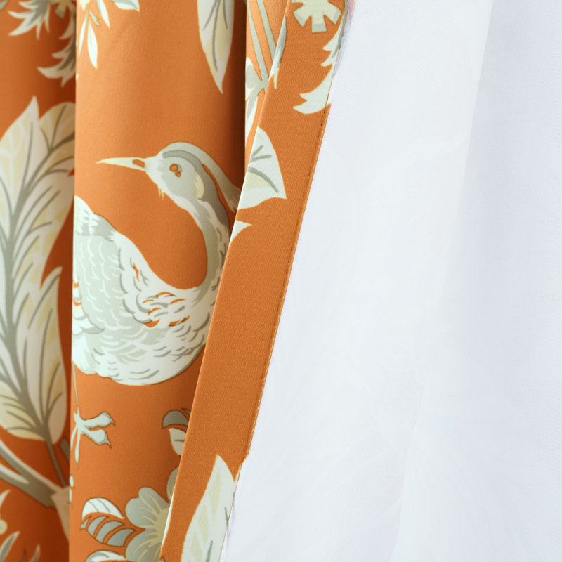 Dolores Room Darkening Pair, 52''W x 84''L, Orange