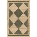 Erin Gates by Momeni Orchard Court Green Hand Woven Wool and Jute Area Rug 5' X 8'