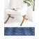 Glam Navy Blue Silver Area Rug