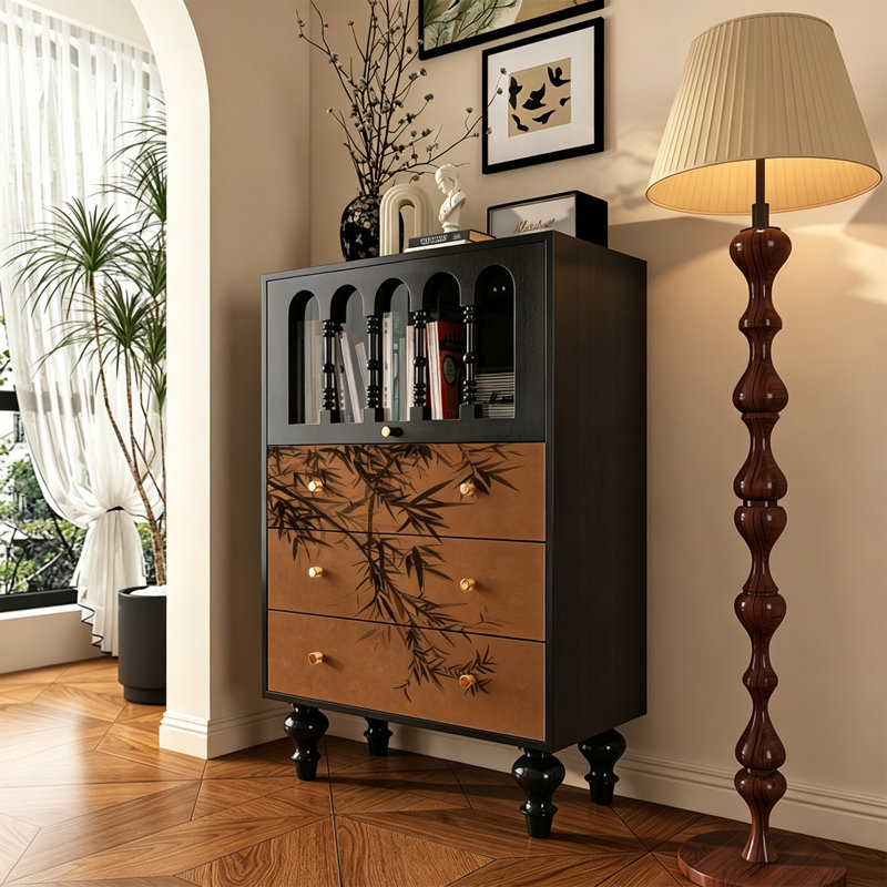 Armoire de vestibule en verre French