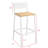 Counter Stool with Metal Frame-831628865-829296678