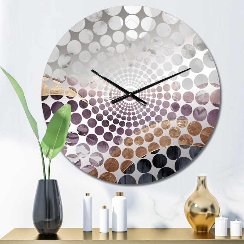 Jasandra - Horloge murale abstraite en marbre, Petit