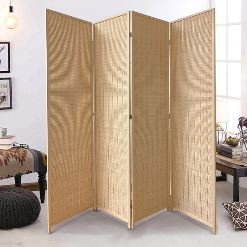 Paravent en bambou Elizabethville, Beige, 4
