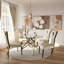 Chaises de salle à manger de luxe en velours avec pieds argentés en miroir-523020597-523020603